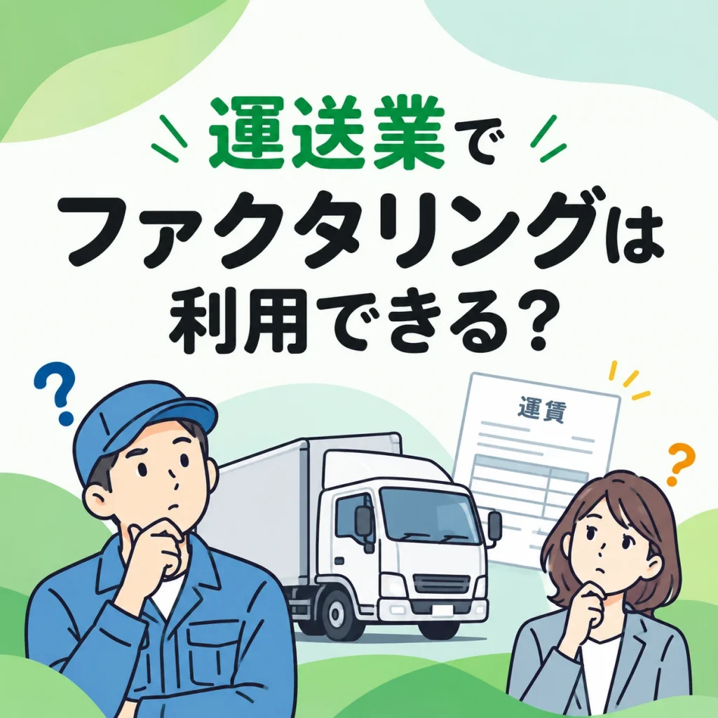 運送業でファクタリングは利用できる？